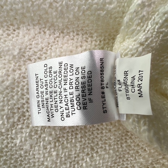 Freshman 1996 Girl Open Knit Cut Out Tassel Lightweight Sweater Sz XL(16) Tribal - Picture 13 of 13